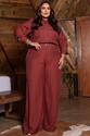 Conjunto Plus Size Pesponto Telha