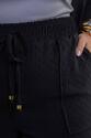 Conjunto Plus Size Kimono e Short Jacquard Preto