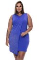 Vestido Plus Size Nuance Azul