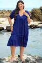 Vestido Plus Size Maricota Azul
