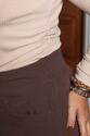 Blusa Plus Size Canelada Com Pregas Nude