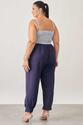 Camisa Com Top Plus Size Listrado Azul