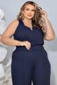 Regata Plus Size Azul Marinho