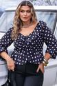 Blusa Ciganinha Poá Print