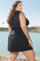 Vestido Plus Size Cargo Preto