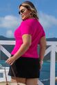 Short Saia Plus Size Alfaiataria Bergamo Preto