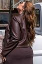 Jaqueta Plus Size em Courino