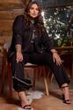 Conjunto Plus Size Jaqueta e Calça Pespontados