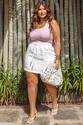 Regata Plus Size Canelada Ravena Rosa