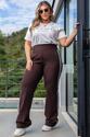 Calça Plus Size Power Track - Marrom