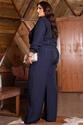 Conjunto Plus Size Pesponto Azul