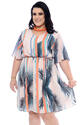 Vestido Plus Size Lírio Areia