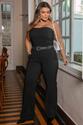 Conjunto de Blazer e Cropped Alfaiataria Preto