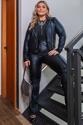 Conjunto Plus Size Resinado Strech - Preto
