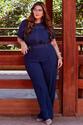 Conjunto Plus Size Gaia Azul