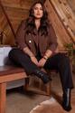 Blazer Plus Size Alfaiataria Classico Marrom