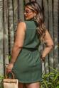 Conjunto Plus Size Bolsos Cargo Pesponto Verde