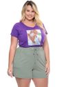 Short Plus Size French Terry Verde