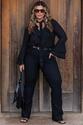 Blusa Plus Size com Amarril - Preto