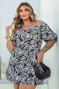 Conjunto Plus Size Curto Estampado