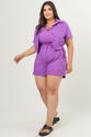 Cropped Plus Size em Lese Roxo