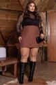 Blusa Plus Size Pipoca Preto