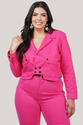 Jaqueta Plus Size Pink