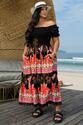 Vestido Plus Size Boneca de Pano Preto