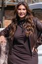 Jaqueta Plus Size em Courino