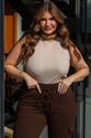 Regata Plus Size Canelada Nude