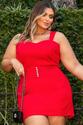 Conjunto Plus Size Alfaiataria Vermelho