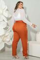 Calça Plus Size Alfaiataria Marrom