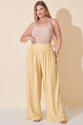 Conjunto Plus Size Blusa e Calça Amarelo