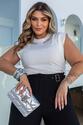 Blusa Muscle Tee Plus Size Bordada