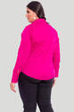 Camisa Plus Size em Tricoline Pink
