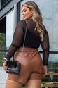 Short Plus Size em Corino