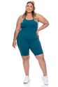 Bermuda Fitness Plus Size Proteção UV 50+ Verde