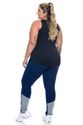 Calça Fitness Plus Size Proteção UV 50+ Azul
