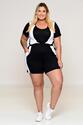 Short Plus Size Viscolycra Bicolor