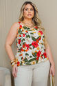 Regata Plus Size Estampada Off White