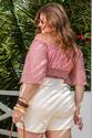 Blusa Ciganinha Plus Size Jasmim Rosa