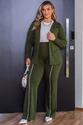 Conjunto Plus Size Blazer e Calça Moletinho Verde