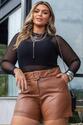 Short Plus Size em Corino