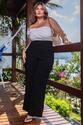Blusa Plus Size Branca Com Fivela