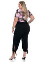 Calça Cropped Jogger Plus Size