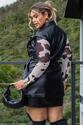 Maxi Colete Plus Size em Corino Preto