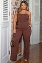 Calça Plus Size Alfaiataria Bergamo Marrom