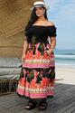 Vestido Plus Size Boneca de Pano Preto