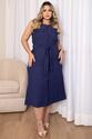 Vestido Plus Size Terraço - Azul