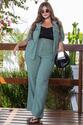 Conjunto Plus Size Calça e Camisa Savile Verde